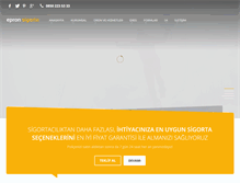 Tablet Screenshot of epronsigorta.com
